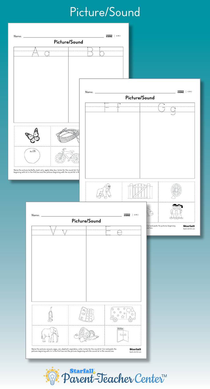 Match The Pictures To The Beginning Letter/sound throughout Alphabet Worksheets Generator