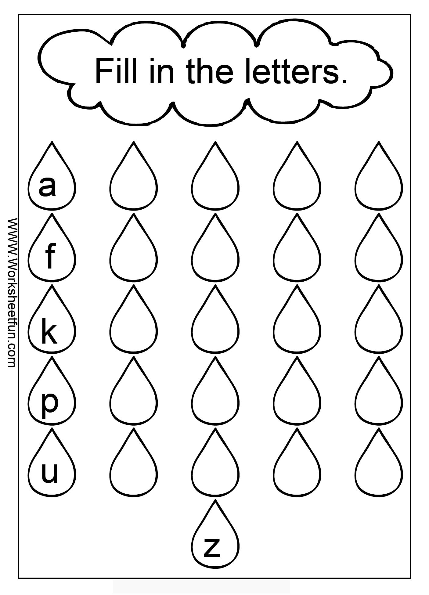 Missing Lowercase Letters – Missing Small Letters / Free within Alphabet Letters Worksheets Grade 3