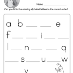 Missing Small Letters Worksheets (Free Printable)   Doozy Moo Throughout Letter A Alphabet Worksheets