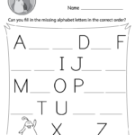 Missing Uppercase Letters Worksheet (Free Printable)   Doozy Moo With Regard To Alphabet Worksheets Fill In The Missing Letter