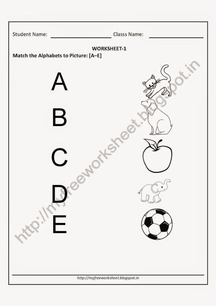 My Free Worksheet: Search Results For Matching Alphabet To In Alphabet Phonics Worksheets Pdf