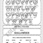 My Halloween Alphabet   Esl Worksheeteowen Regarding Alphabet Halloween Worksheets