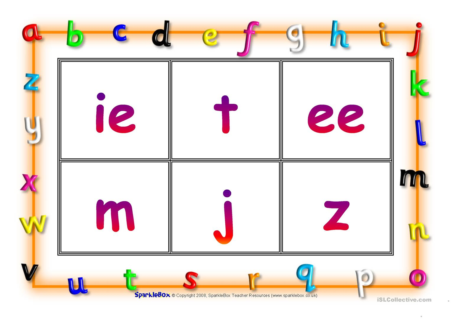 Phonic Bingo - English Esl Worksheets for Letter W Worksheets Sparklebox