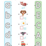 Phonics Matching Time Worksheet (Uppercase & Lowercase A E With Letter Matching Worksheets