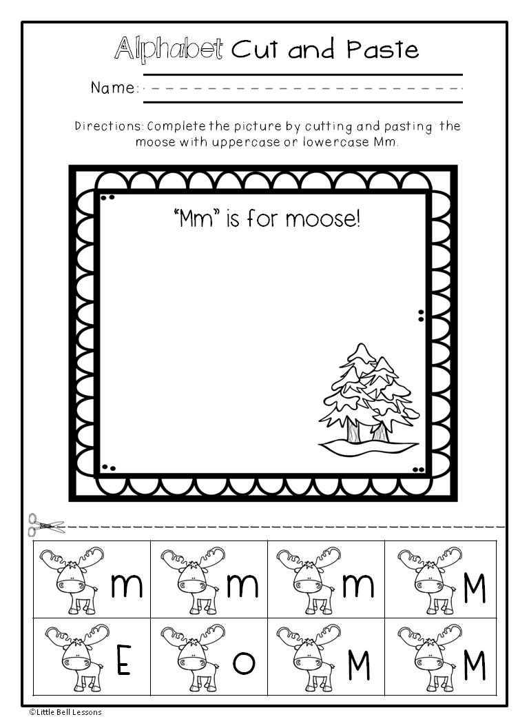 Pin On Letters And Sounds with regard to Alphabet Worksheets Cut And Paste
