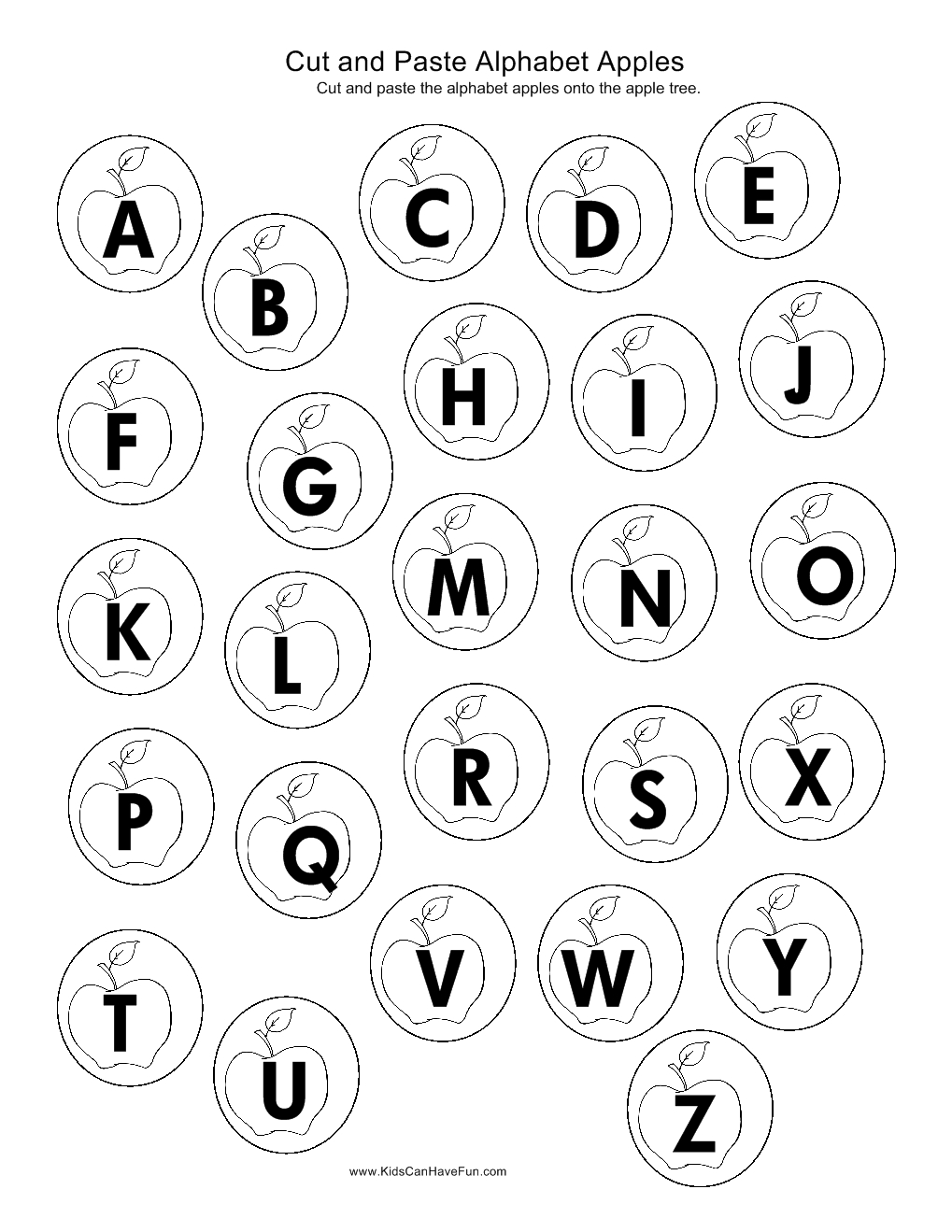 Pin On Preschool La throughout Alphabet Worksheets Cut And Paste