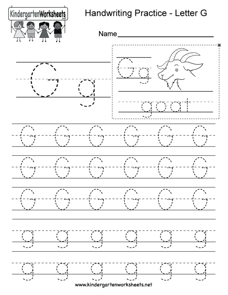Pin On Writing Worksheets Intended For Alphabet G Worksheets