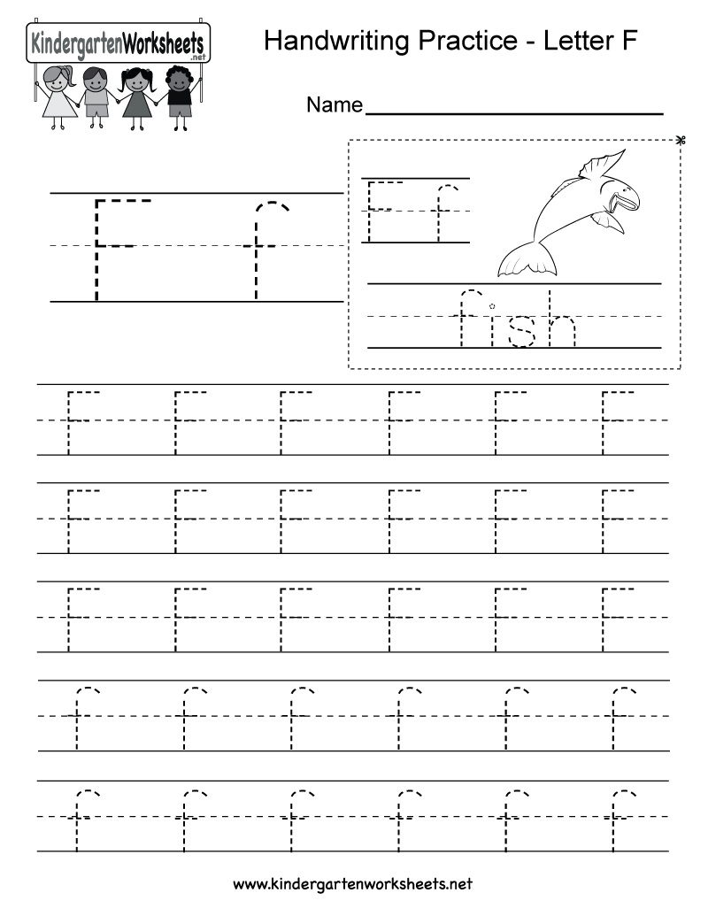 Pin On Writing Worksheets intended for Letter F Worksheets For 1St Grade