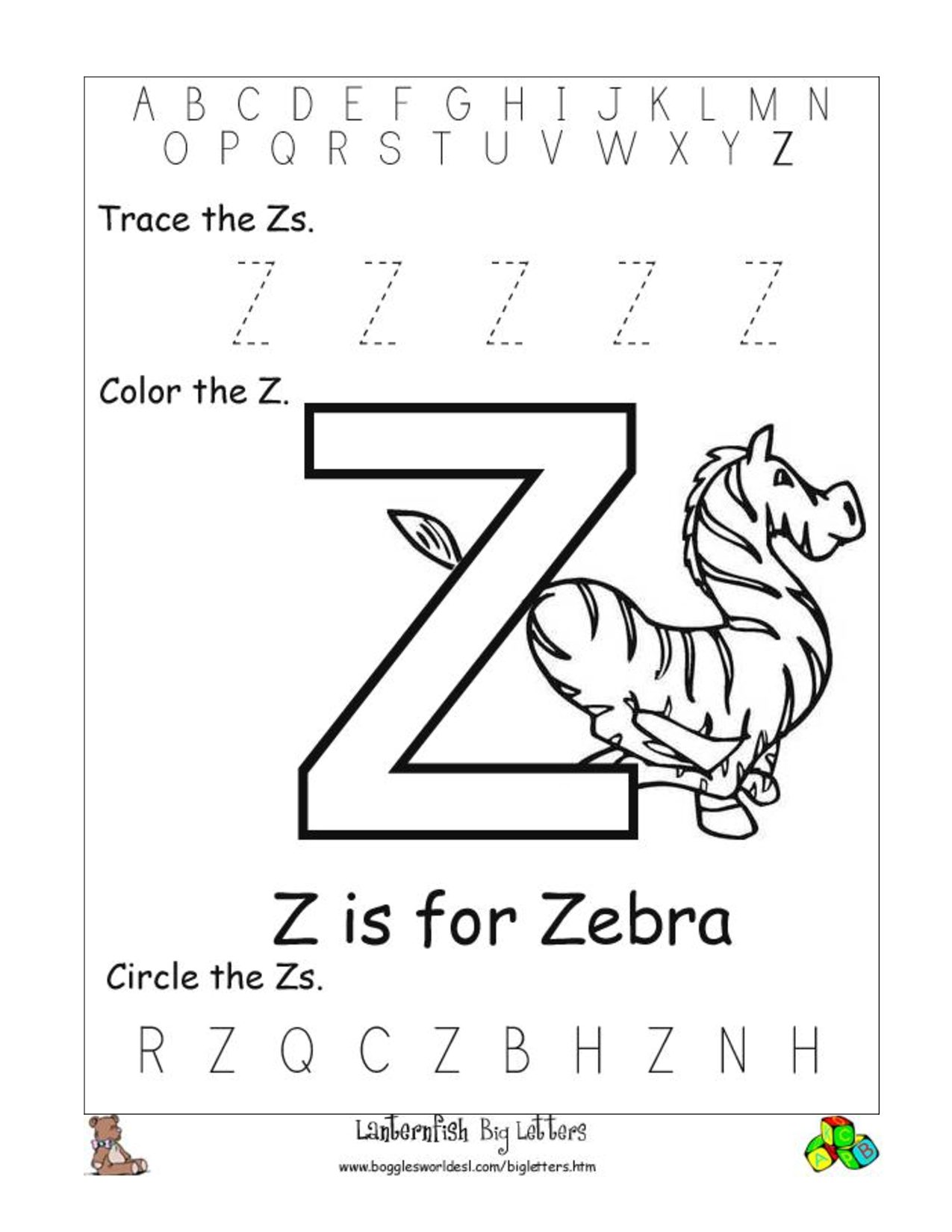 Pinswitty Mae On Projects To Try | Preschool Letters regarding Letter Z Worksheets For Preschool