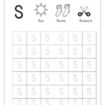 Playgroup Activity Sheets Tracing Letters Alphabet Capital Inside Letter S Worksheets For Kindergarten Pdf