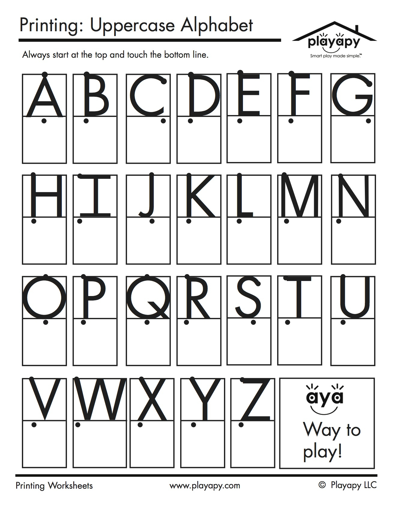 Practice Printables Set pertaining to Alphabet Copy Worksheets