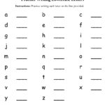 Practice Writing Lowercase Letters Worksheet | Practice Within Alphabet Worksheets Doc