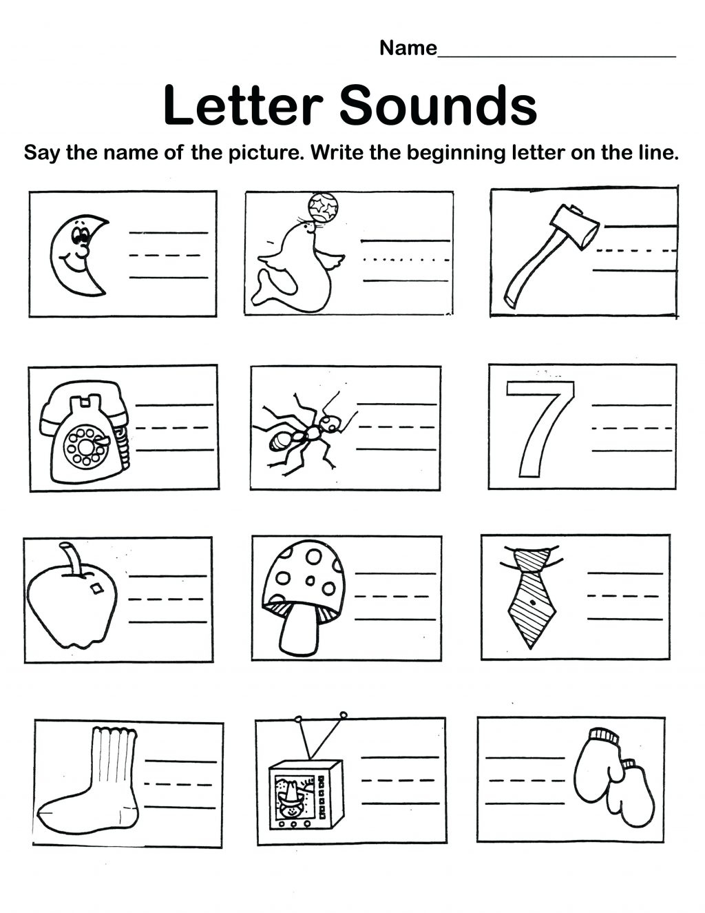 Pre K Learning Printables