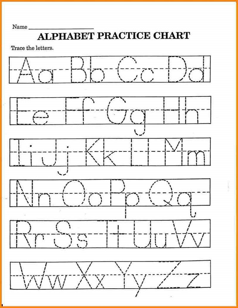 Pre K Math Worksheets Printable | Alphabet Tracing inside Alphabet Learning Worksheets
