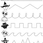 Pre Writing Practice Halloween Worksheet | Halloween Within Alphabet Halloween Worksheets