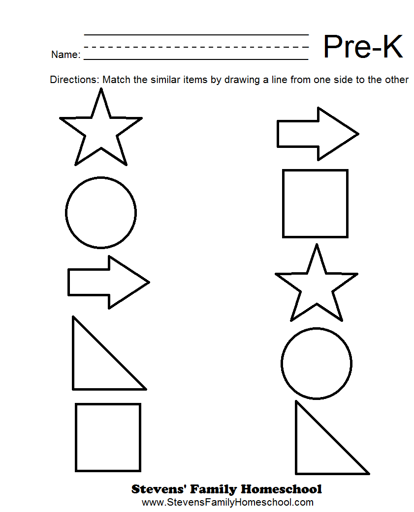 Preschool Tching Worksheets Objects Sheets Free Printable for Letter Matching Worksheets