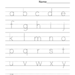 Preschool Writing Lowercase Tracing | K5 Worksheets For Alphabet Worksheets K5