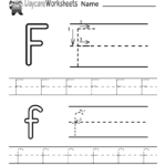Preschoolers Can Color In The Letter F And Then Trace It For F Letter Worksheets Preschool