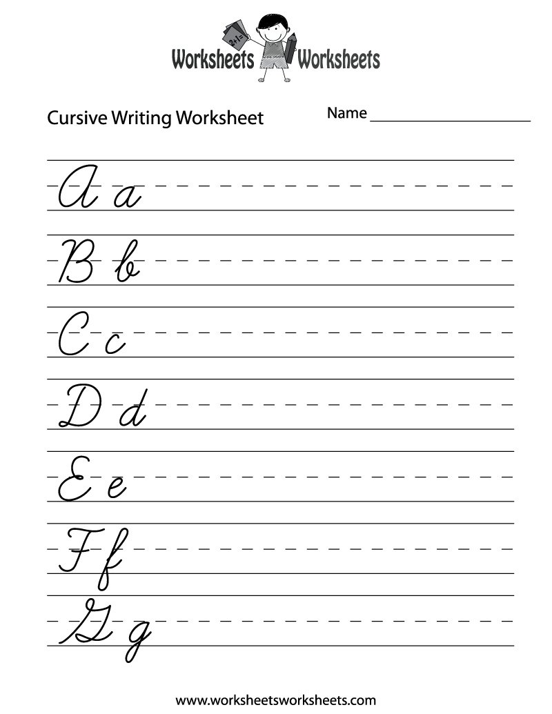 Printable Handwriting Worksheets | Spectrum inside Alphabet Handwriting Worksheets A To Z For Preschool To First Grade