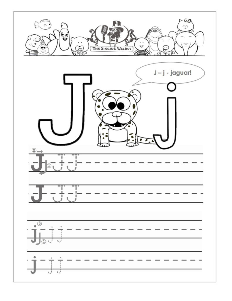 Printable Letter J Worksheets For Kindergarten | Loving For Letter J Worksheets Easy