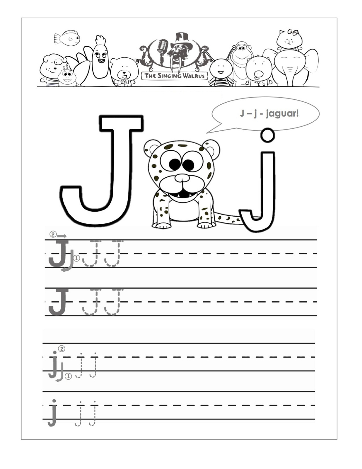 Printable Letter J Worksheets For Kindergarten | Loving for Letter J Worksheets Easy