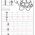 Printable Letter T Tracing Worksheets For Preschool | Letter Intended For T Letter Worksheets