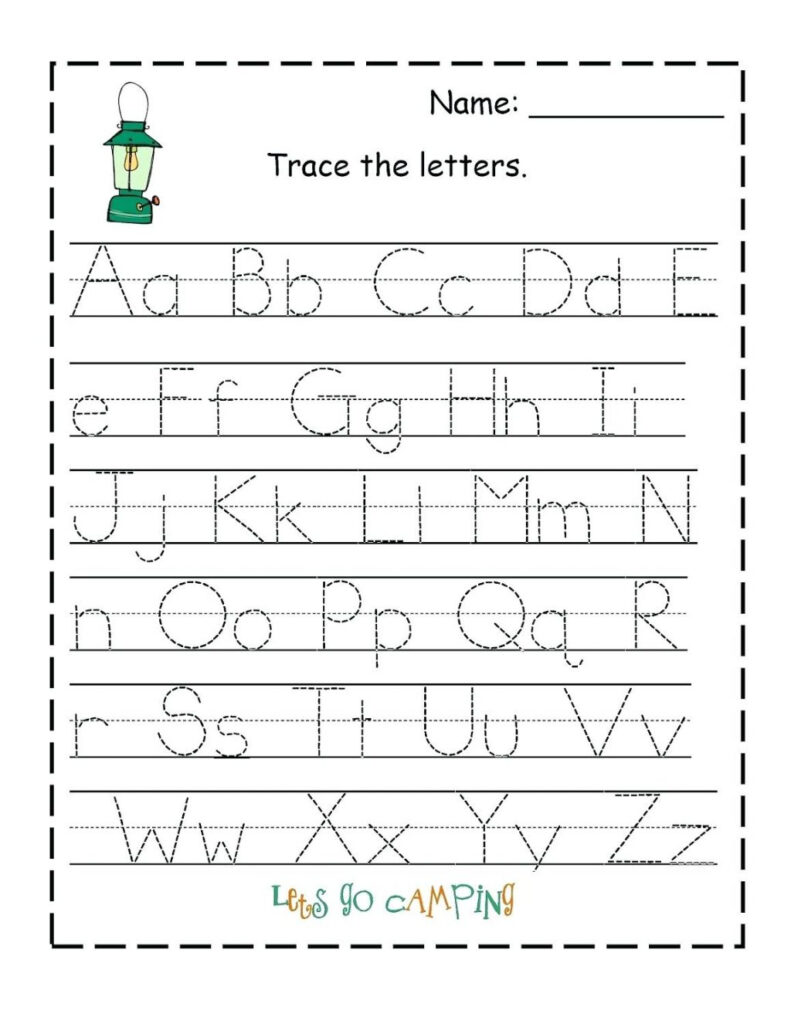 Printable Sheets For Preschoolers Alphabet Handwriting Intended For Alphabet Worksheets Handwriting