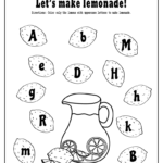 Summer Lemonade Fun: Letter Recognition Worksheets Pdf Set In Alphabet Recognition Worksheets For Kindergarten