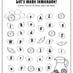 Summer Lemonade Fun: Letter Recognition Worksheets Pdf Set Intended For Letter S Worksheets For Kindergarten Pdf