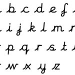 The Cursive Alphabet Used In Most Uk Schools | Cursive Inside Alphabet Handwriting Worksheets Uk