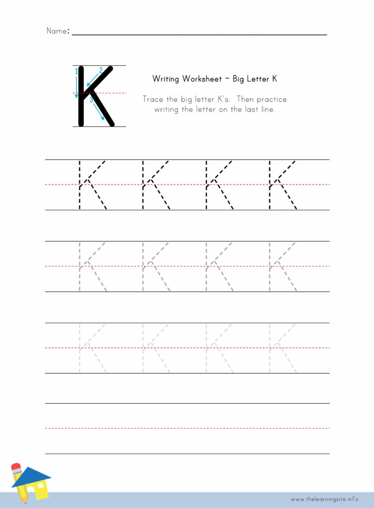 The Learning Site Regarding Letter K Worksheets Pdf