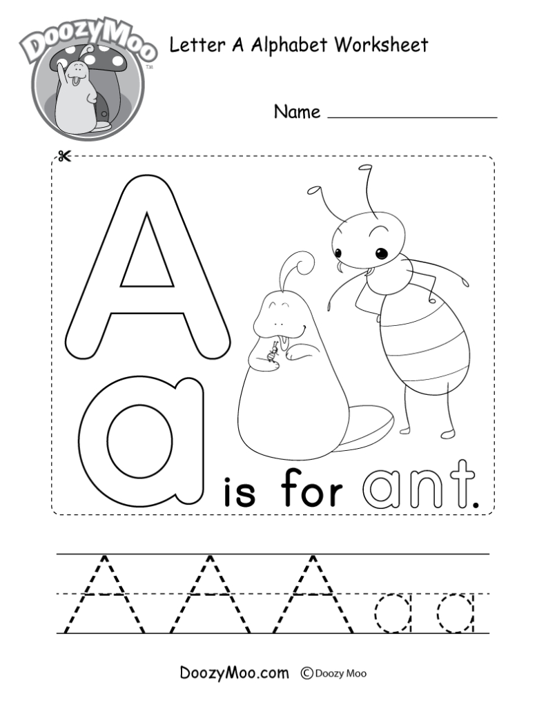 This Free Printable Gives Kids The Opportunity To Learn The With Letter A Alphabet Worksheets