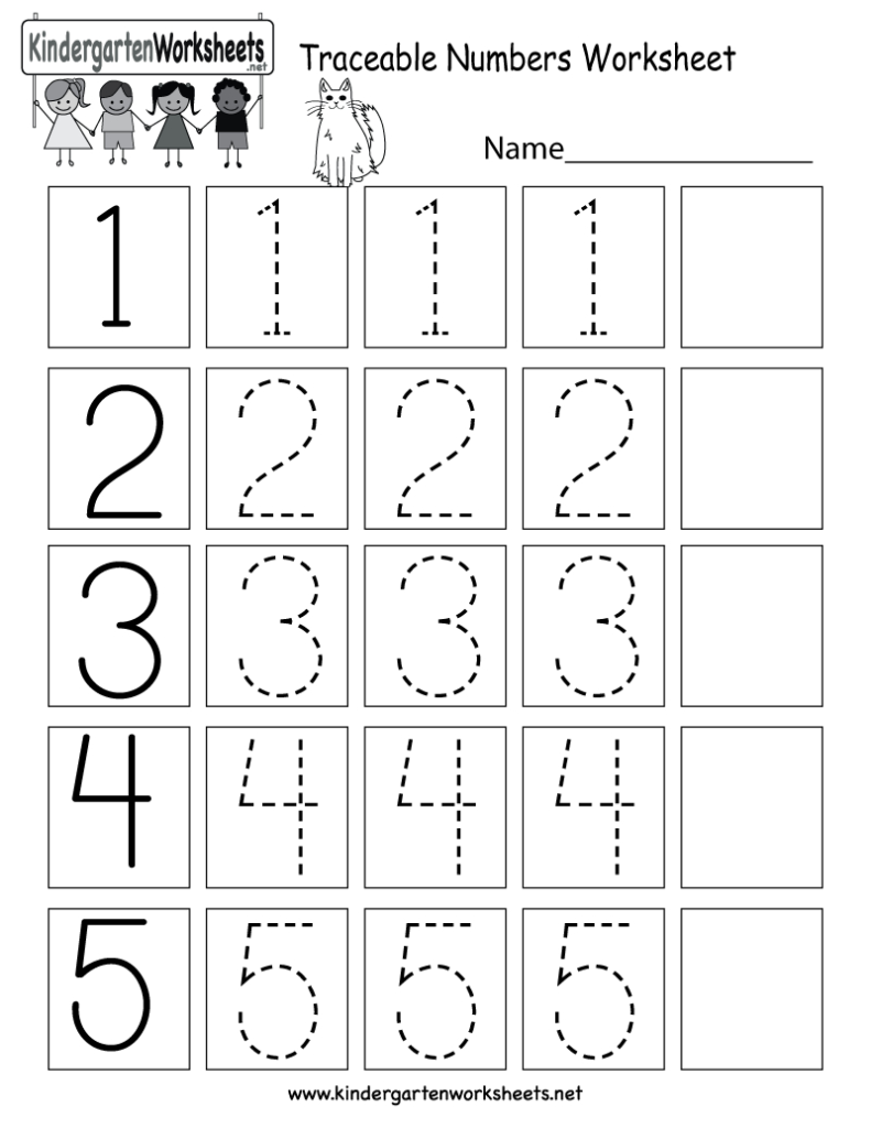 This Is A Numbers Tracing Worksheet For Preschoolers Or Intended For Letter T Worksheets For Kindergarten Pdf