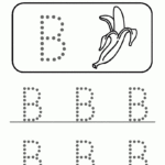 Trace Letter B Worksheets – Worksheet Examples | Letter B Throughout Alphabet Worksheets Letter B