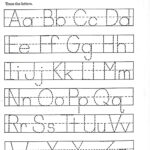 Trace Letter Worksheets Free | Alphabet Tracing Worksheets Regarding Pre K Alphabet Worksheets Free