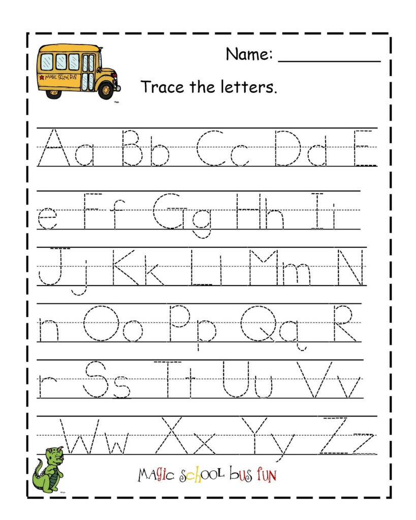 Traceable Letter Worksheets To Print | Activity Shelter Pertaining To Alphabet Worksheets To Print
