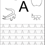 Tracing The Letter A Free Printable | Preschool Worksheets With Letter A Worksheets For Preschool
