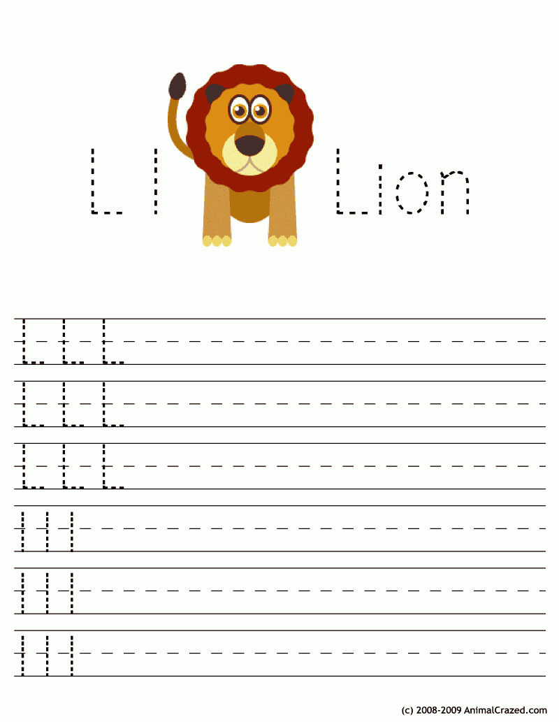 Upper/lower Letter L Writing Practice | Woo! Jr. Kids Activities in Letter Ll Worksheets