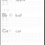 Worksheet For Writing The Letters A,b, And C.   Super Inside Letter Worksheets Review