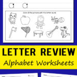 Worksheets For Nursery Kids Letter Review Alphabet Within Alphabet Of Worksheets