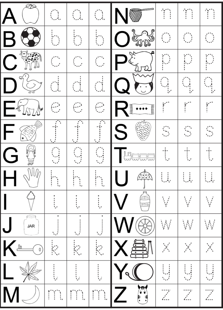 Free Alphabet Worksheets For 5 Year Olds | AlphabetWorksheetsFree.com