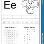 Writing Letter E. Worksheet. Writing A Z, Alphabet Throughout Letter E Worksheets For Preschool