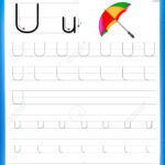 Writing Practice Letter U Printable Worksheet With Clip Art.. For Letter U Worksheets Handwriting Kindergarten