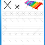 Writing Practice Letter X Printable Worksheet With Clip Art.. Intended For Letter X Worksheets For Kindergarten