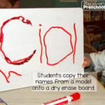 10 Ways To Help Children Master Name Writing   Play To Learn Inside Letter Tracing Dry Erase Board