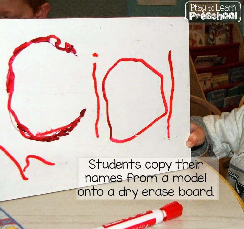 10 Ways To Help Children Master Name Writing - Play To Learn inside Letter Tracing Dry Erase Board