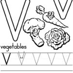 12 Learning The Letter V Worksheets | Kittybabylove Throughout Letter V Tracing Preschool