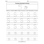 19 Cool Letter S Worksheets | Kittybabylove Intended For S Letter Tracing Worksheet