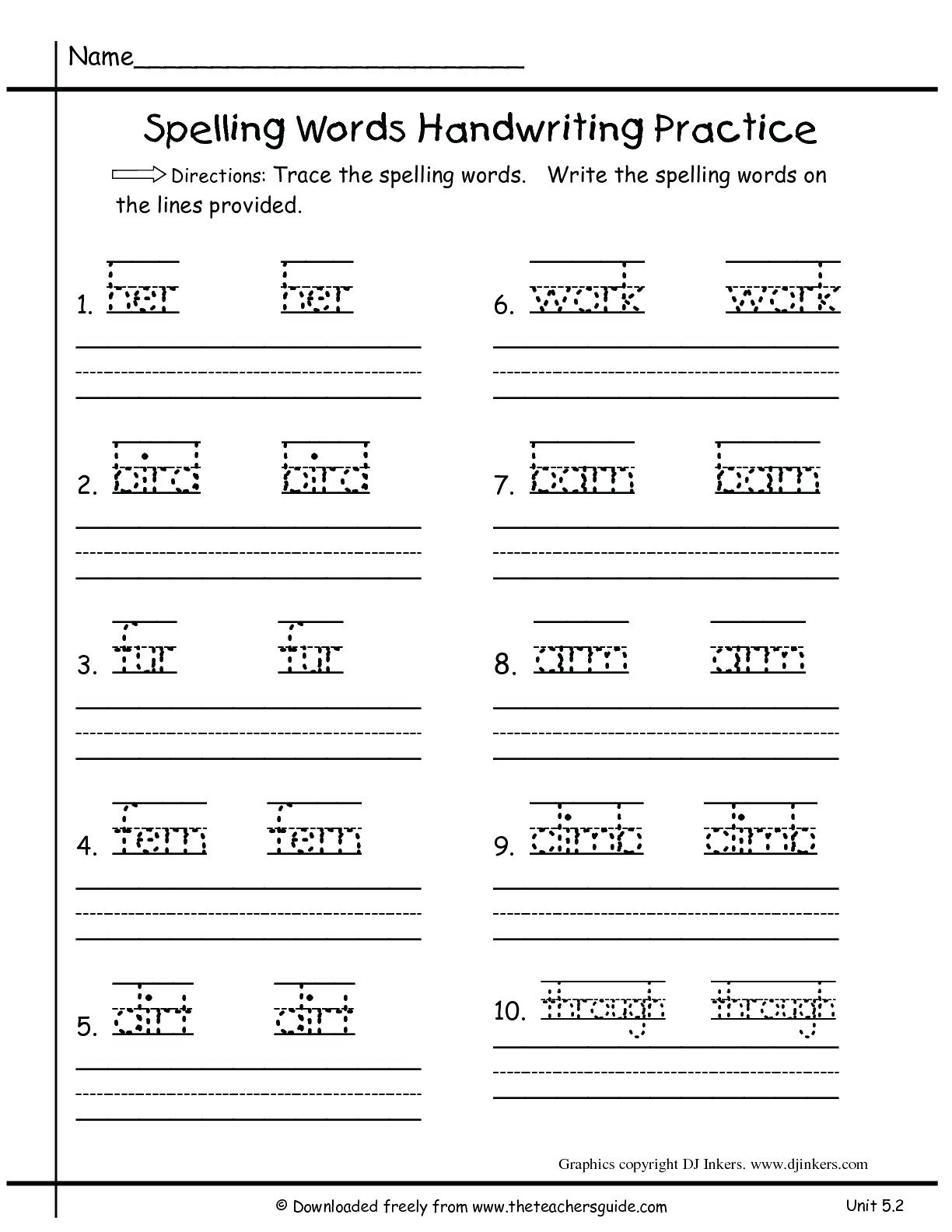 1St Grade Handwriting Worksheets | Printable Worksheets And with regard to Name Tracing Maker