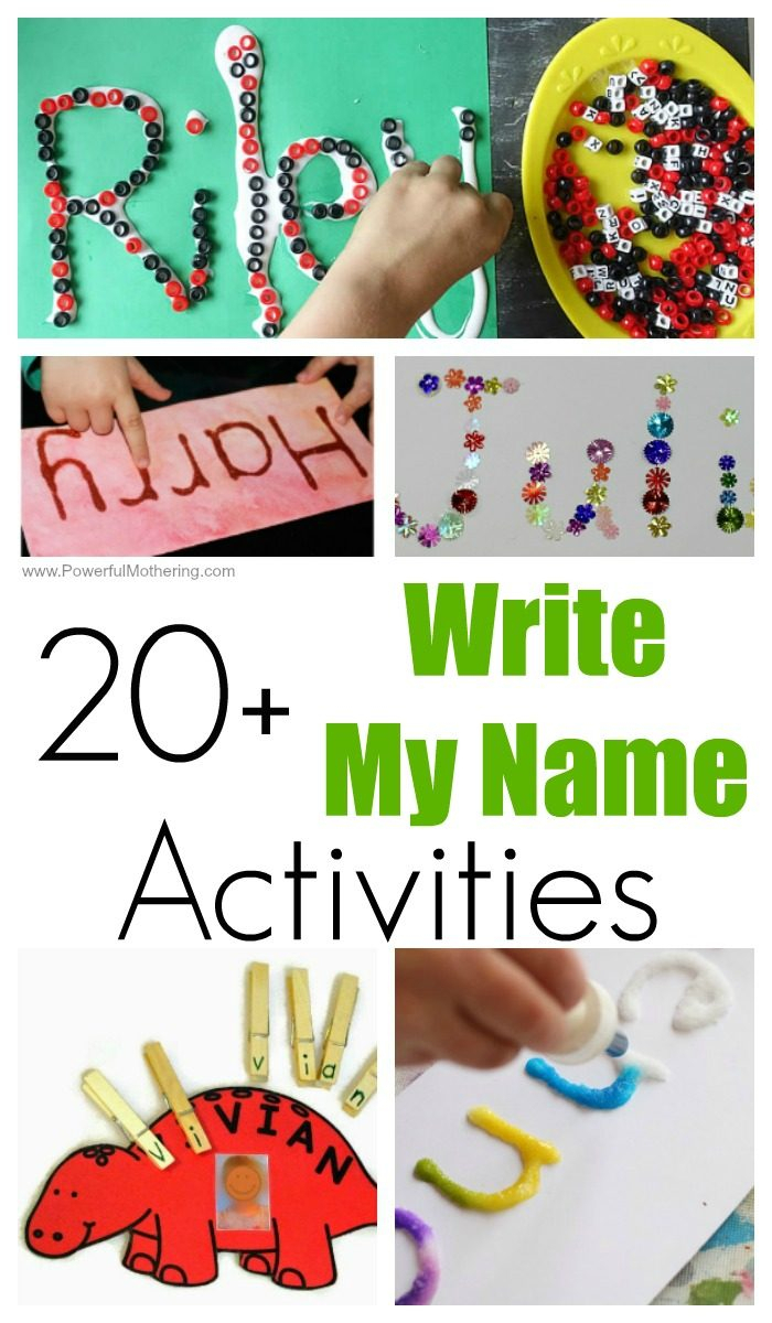 20+ Fun Write My Name Activities For Toddlers And Preschoolers intended for Name Tracing Powerful Mothering